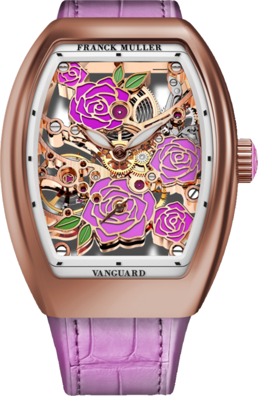 Franck Muller Vanguard Rose Skeleton 42.3 x 32mm