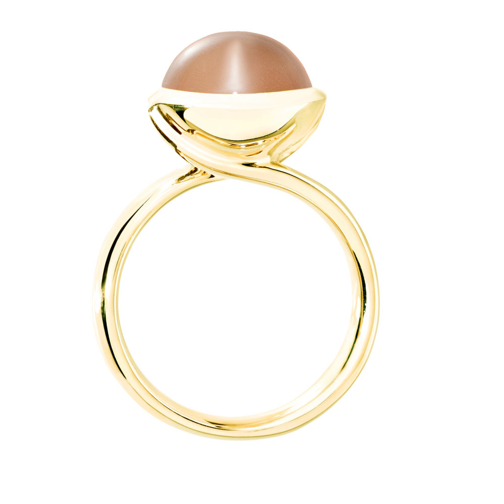 Tamara Comolli Bouton Brown Moonstone L Ring