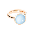 Tamara Comolli Bouton blauer Chalcedon L Ring