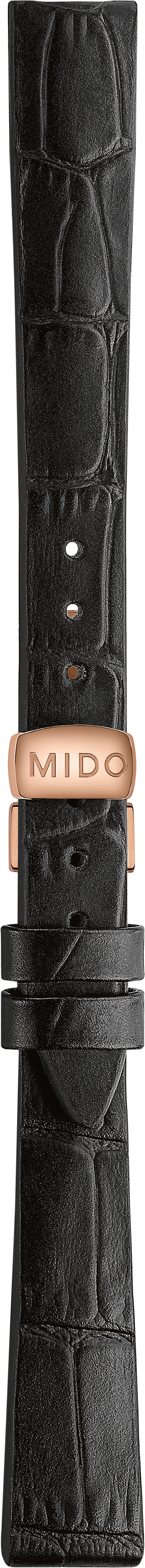 Mido Baroncelli schwarzes Rindsleder-Armband