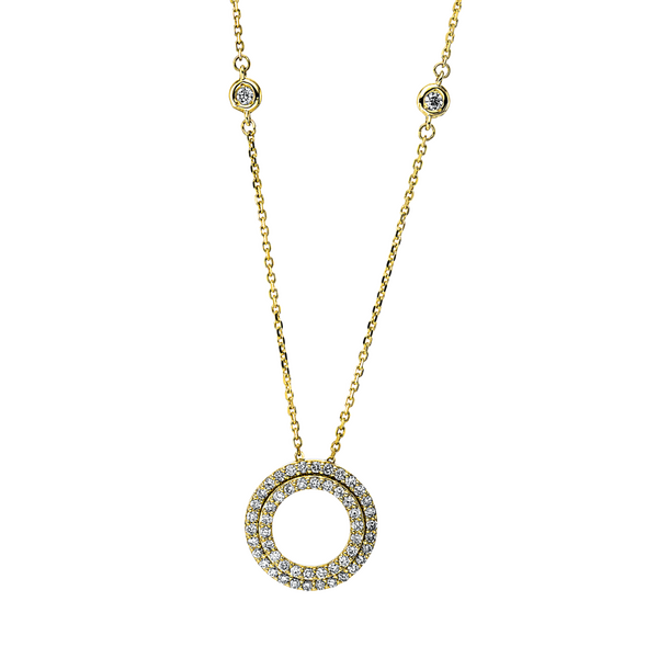 Brogle Selection Spirit circle necklace with pendant
