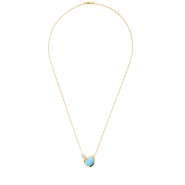 Tamara Comolli Signature Two Drops Turquoise Necklace with Pendant