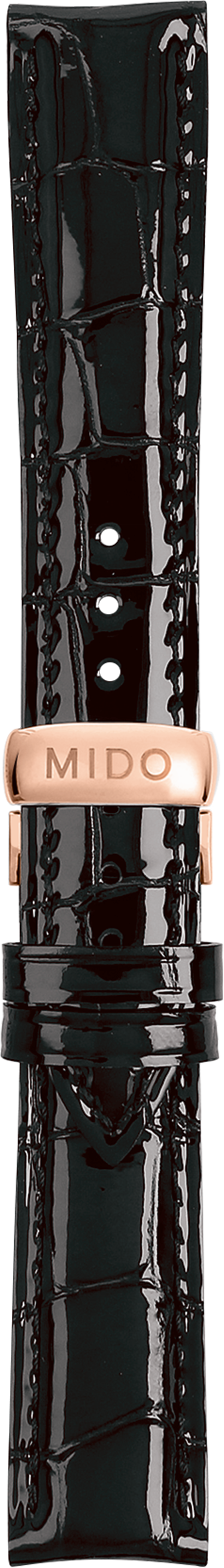 Mido Baroncelli brown cowhide leather strap