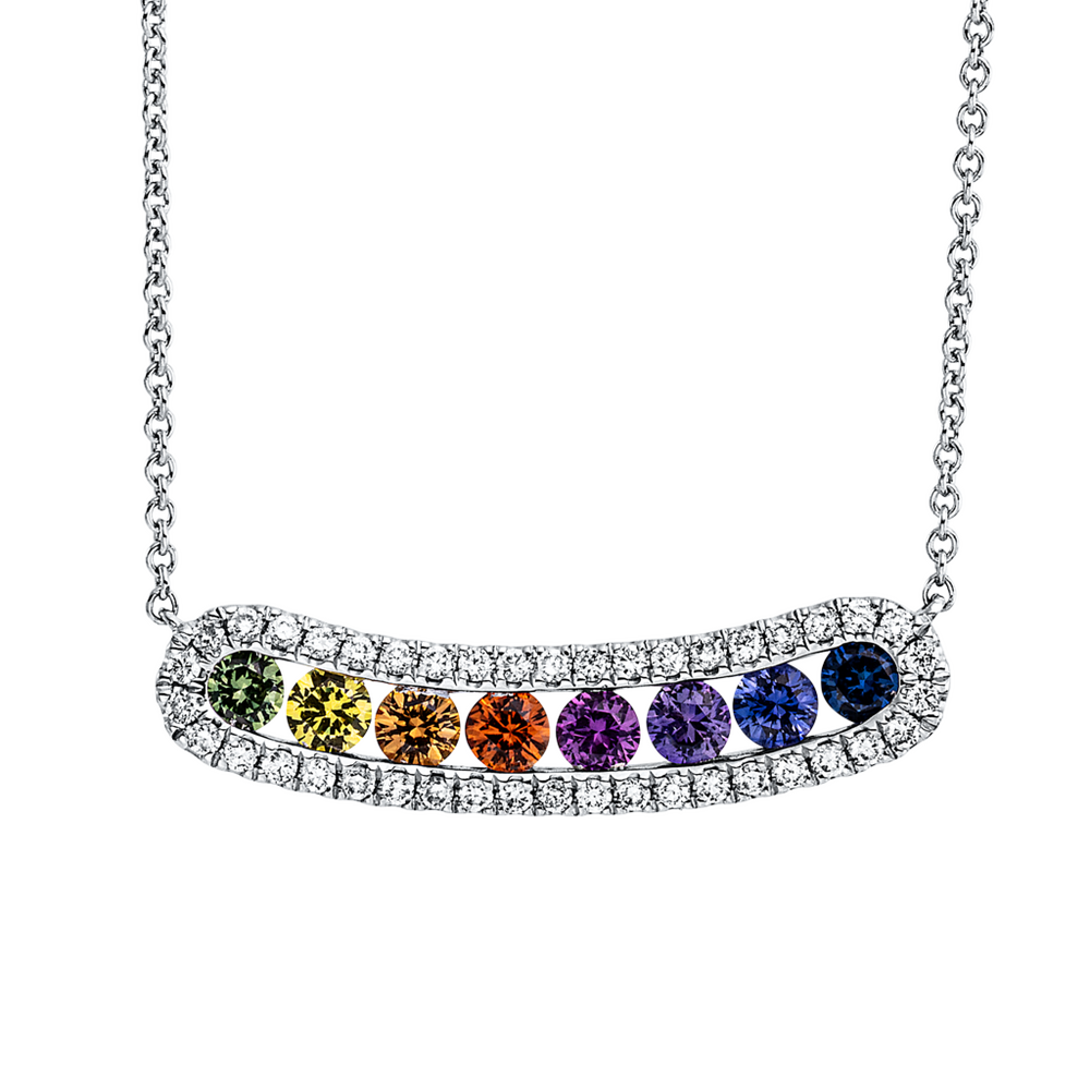 Brogle Selection Rainbow Halskette mit Anhänger
