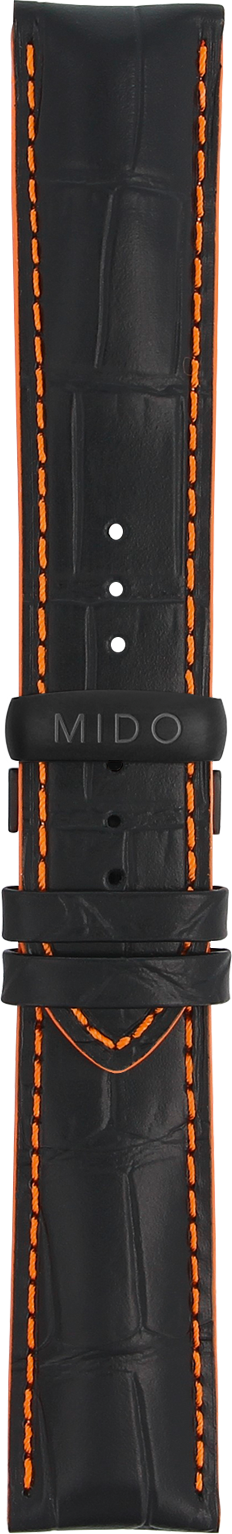 Mido Multifort schwarzes Rindsleder-Armband