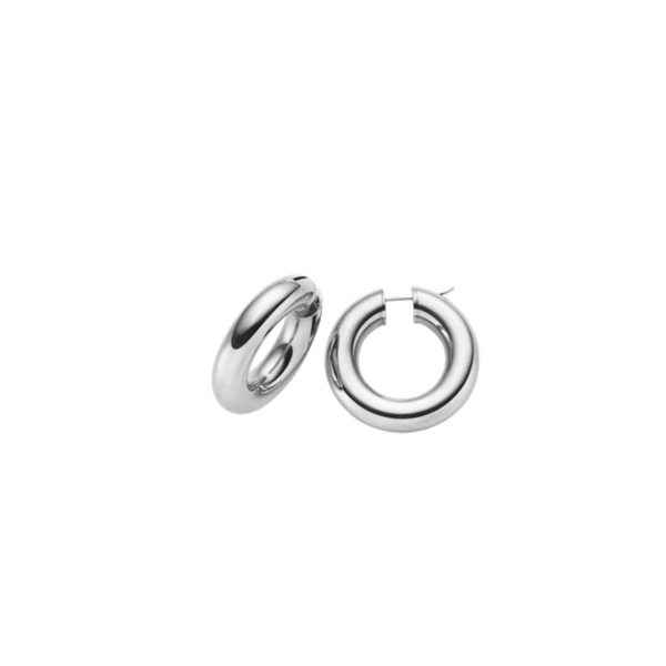Brogle Selection Essentials hoop earrings 585 8mm