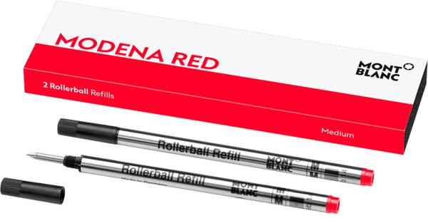 Montblanc 2 rollerball refills (M), Modena Red