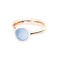 Tamara Comolli Bouton Blauer Chalcedon Ring