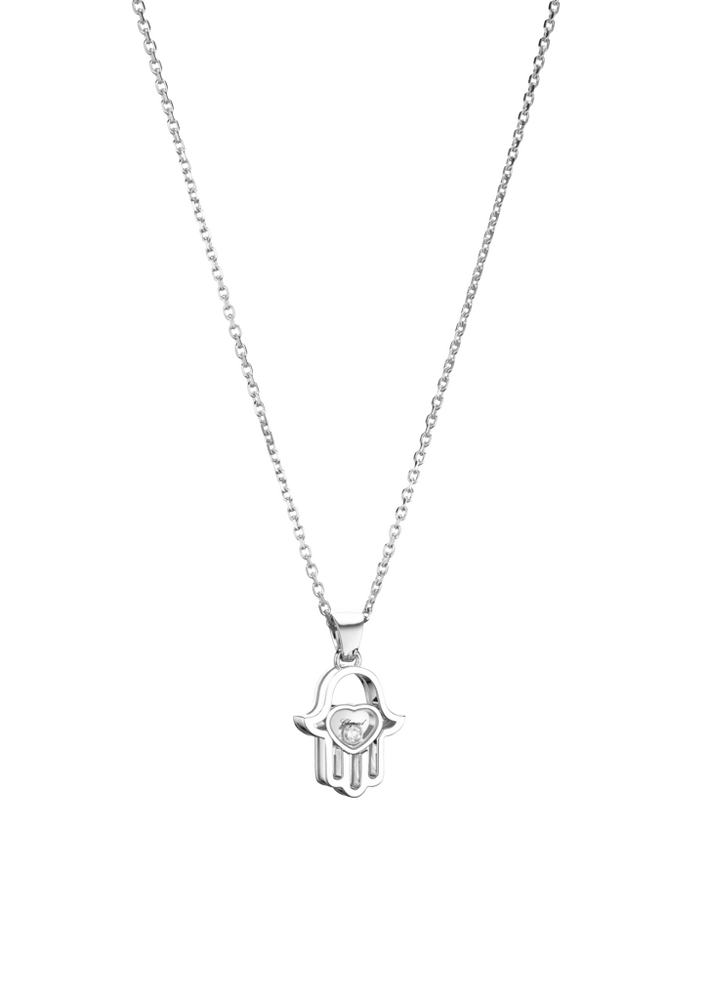 Chopard Happy Diamonds hand necklace with pendant