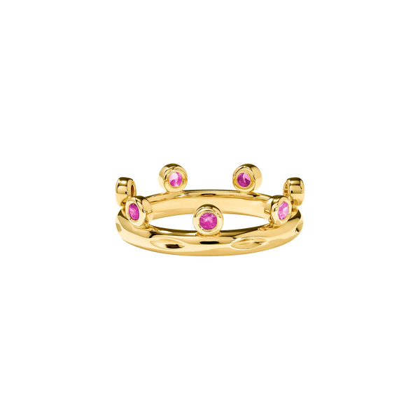 Tamara Comolli Gypsy Crown Brilliant Cut Blush Ring
