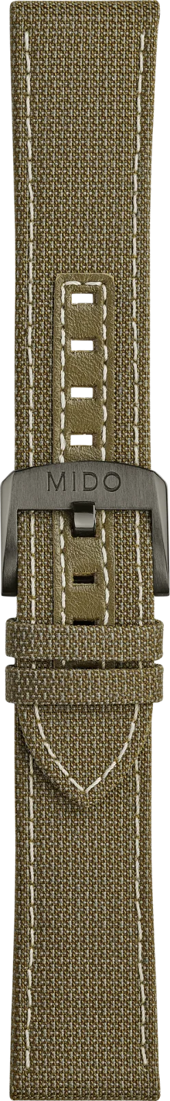 Mido Multifort grünes Kalbsleder-Armband