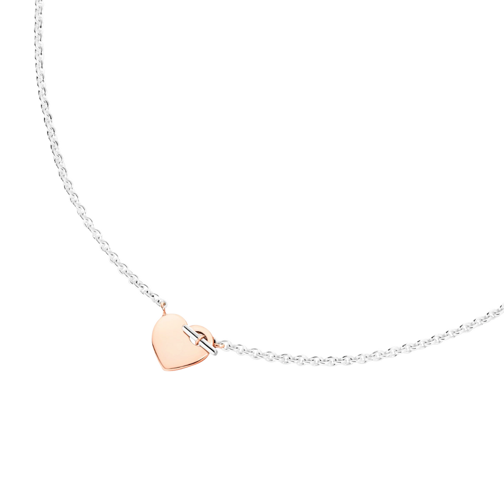 Dodo Herz T-Bar Halskette mit Anhänger