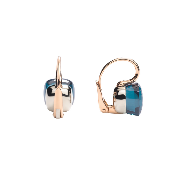 POA1070 O6000 000TL 030 Pomellato earrings nudo classic rose gold 18kt white gold 18kt blue london topaz abbdd3f7738cb88bf