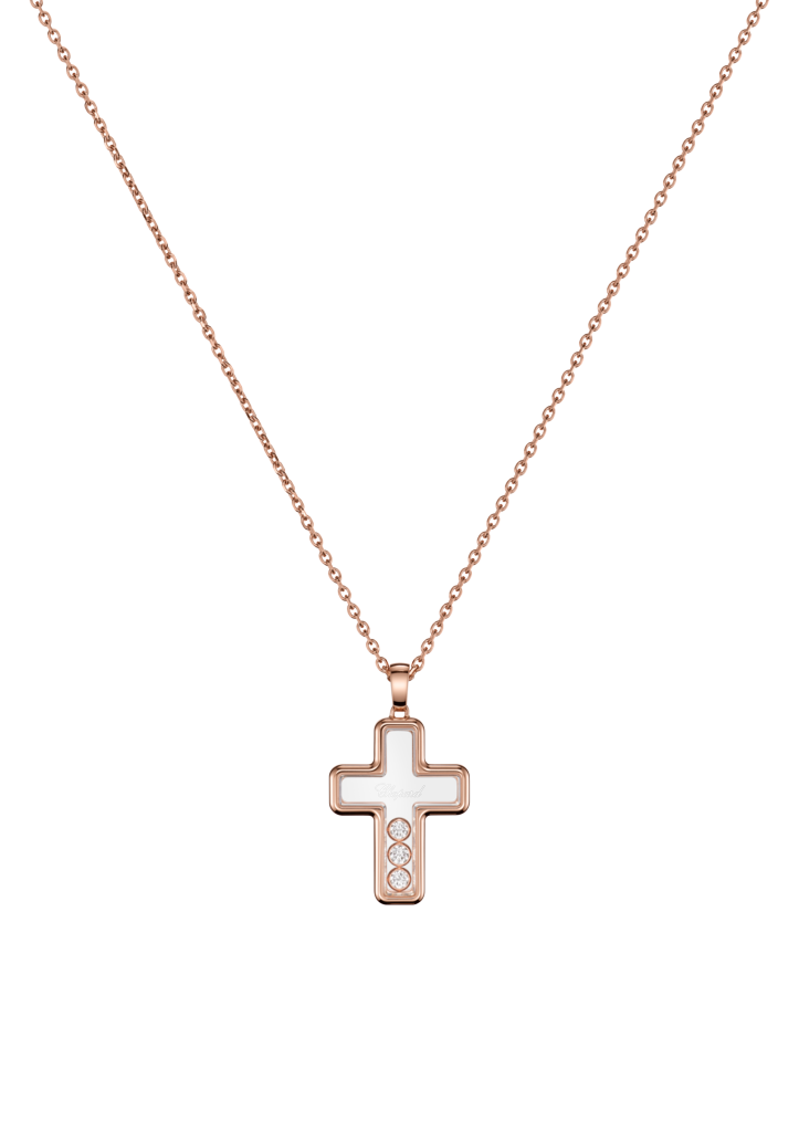 Chopard Happy Diamonds Cross Necklace with Pendant 79A409 5001