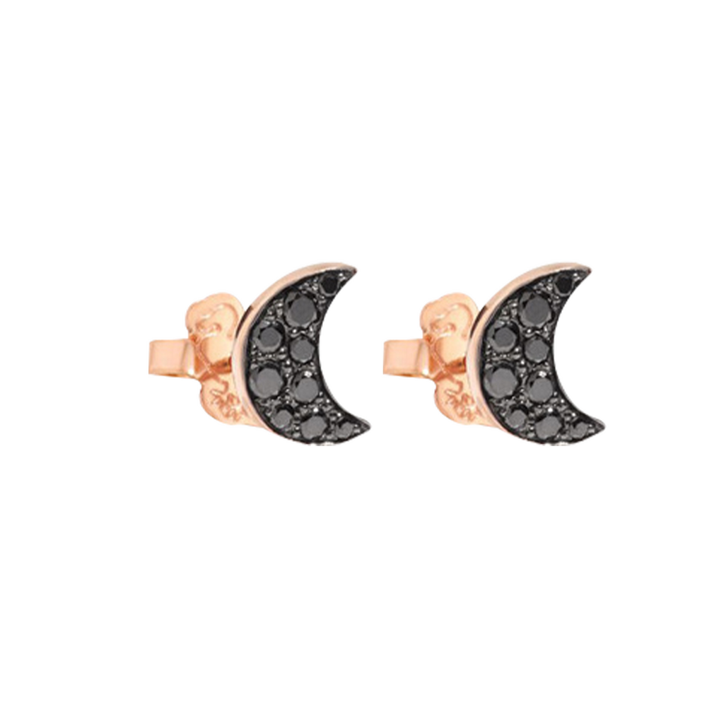 Dodo moon stud earrings