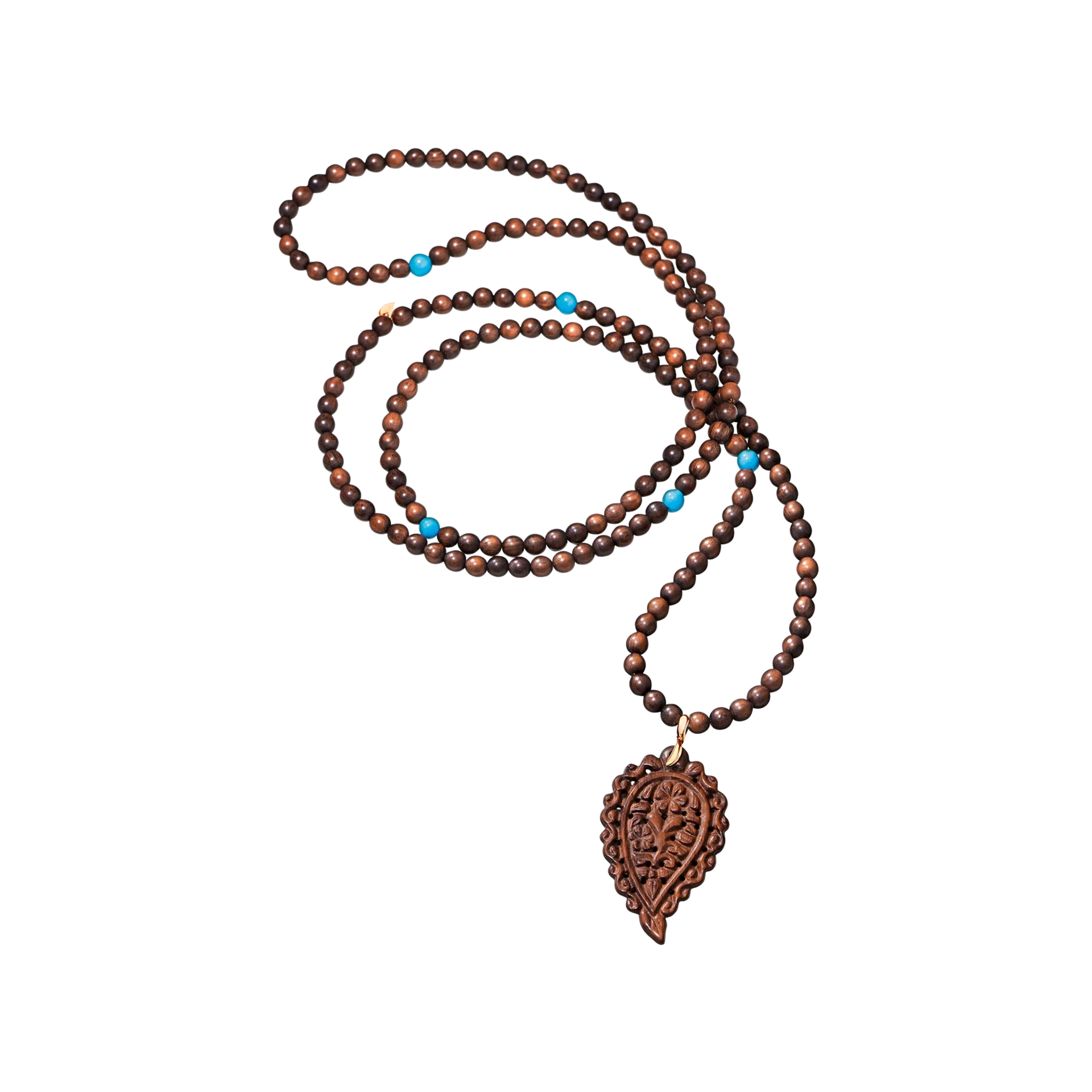 Tamara Comolli India Snake Wood Necklace with Pendant