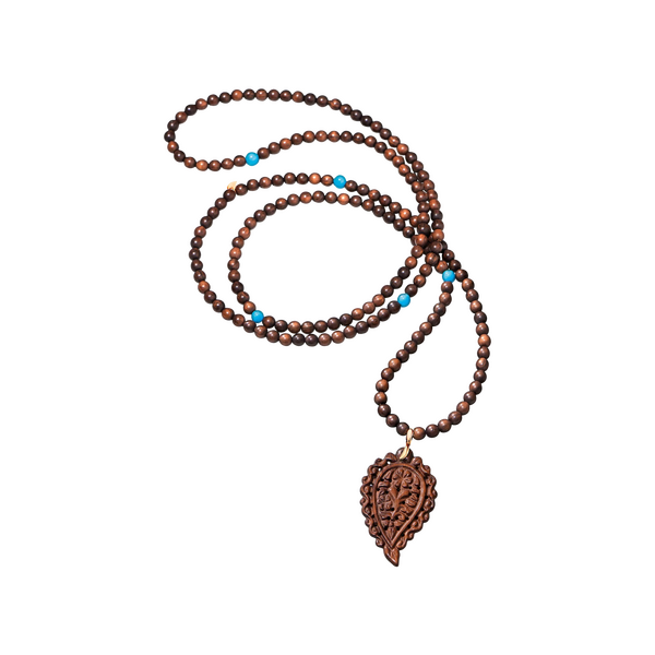 Tamara Comolli India Snake Wood Necklace with Pendant
