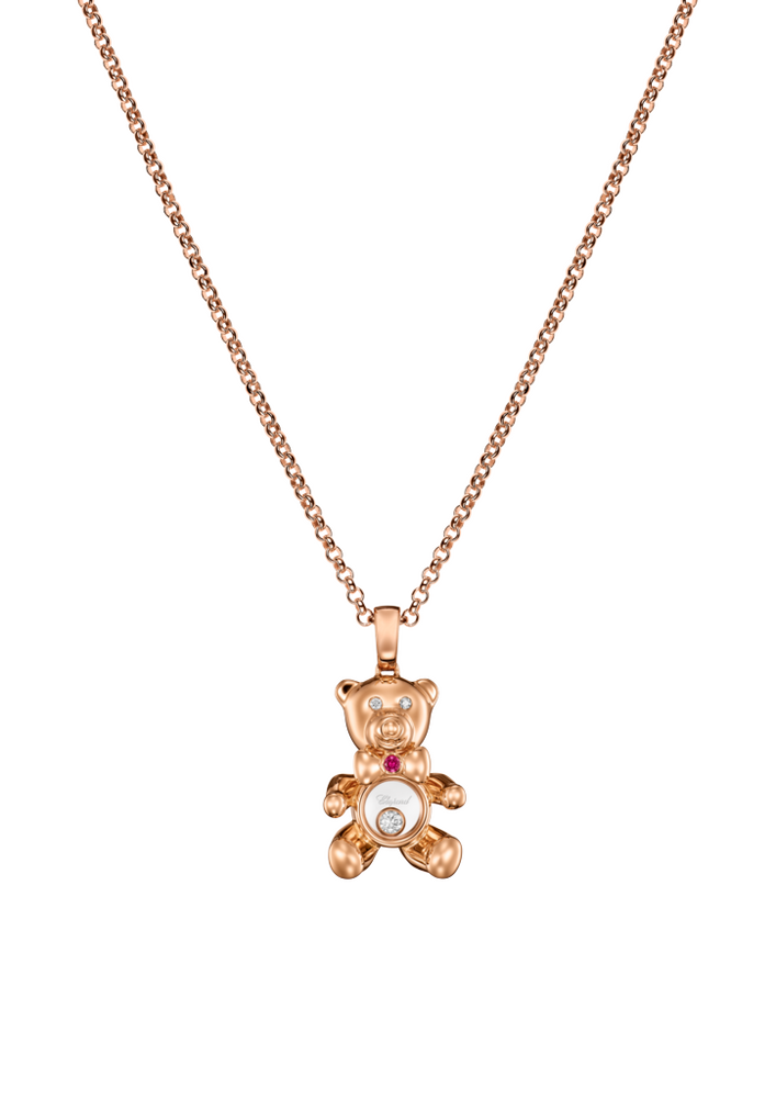 Chopard Happy Diamonds Teddybär Halskette