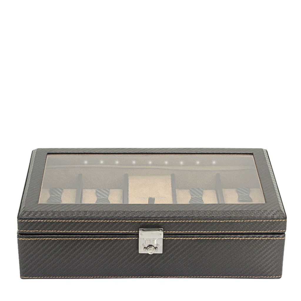 Friedrich Watch case Carbon M - Brun foncé