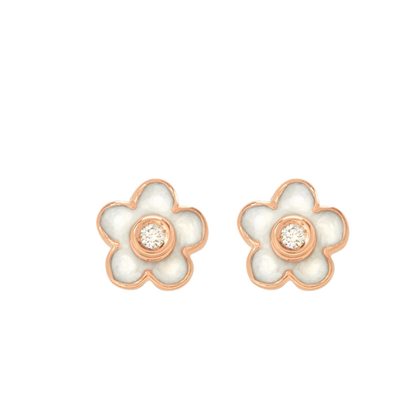 Dodo flower stud earrings