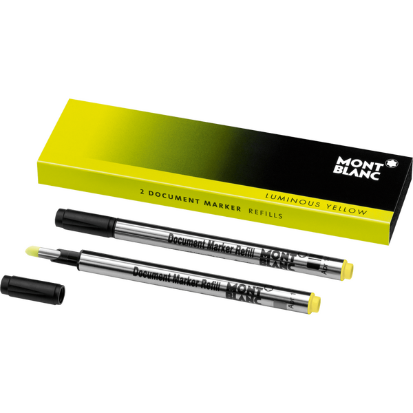 Montblanc 2 Dokument Marker-Minen Luminous Yellow Schreibtisch-Equipment