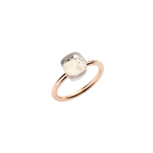 PAB4030 O6000 000TB 010 Pomellato ring nudo petit rose gold 18kt white gold 18kt white topaz a3d0be183dbdfbb12