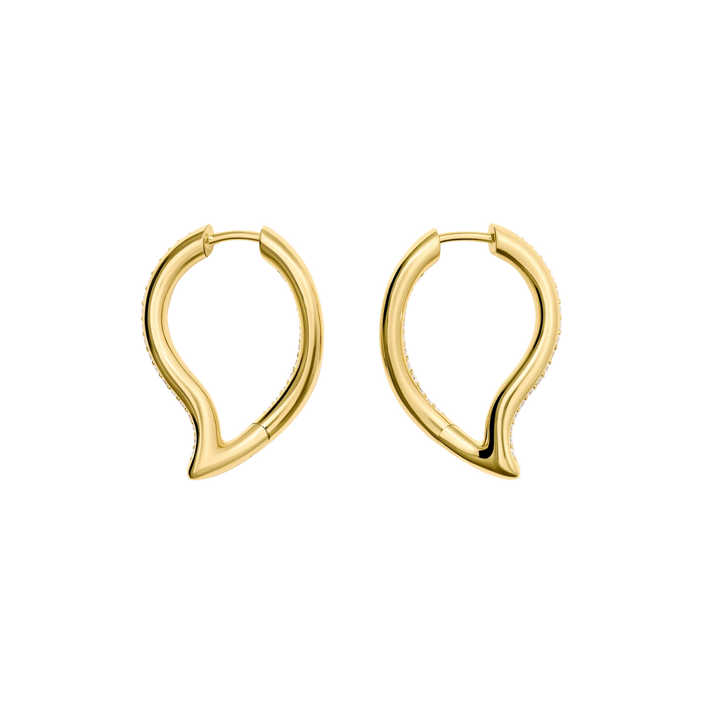 Tamara Comolli Signature Hoop Twisted Drop Earrings