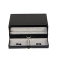 Sacher Jewelry Box Vario Pearl Necklace & Ring Box - Black
