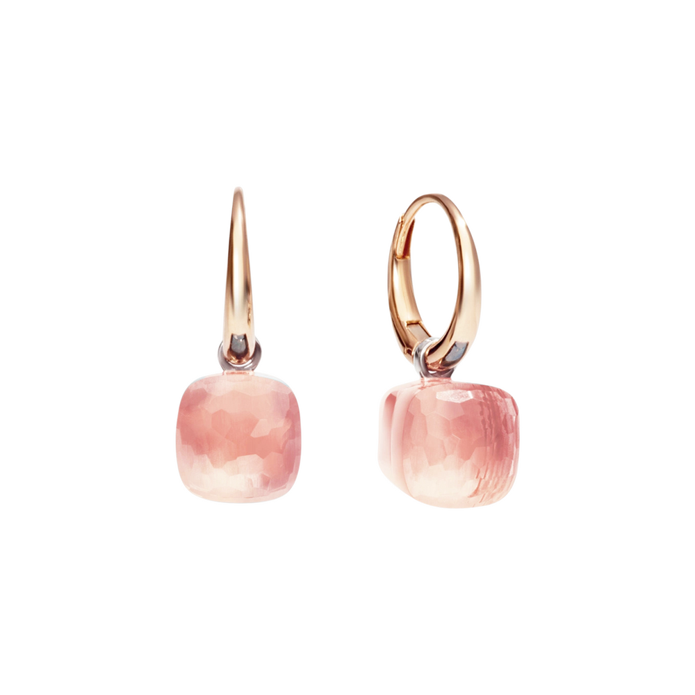 Pomellato Nudo rose quartz earrings