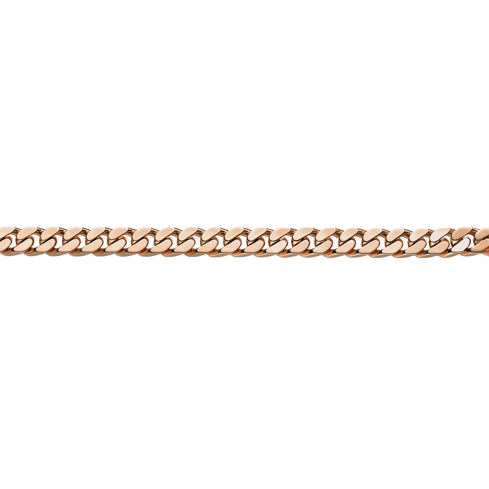 Brogle Selection Essentials curb chain 4-sided diamond 585 8mm