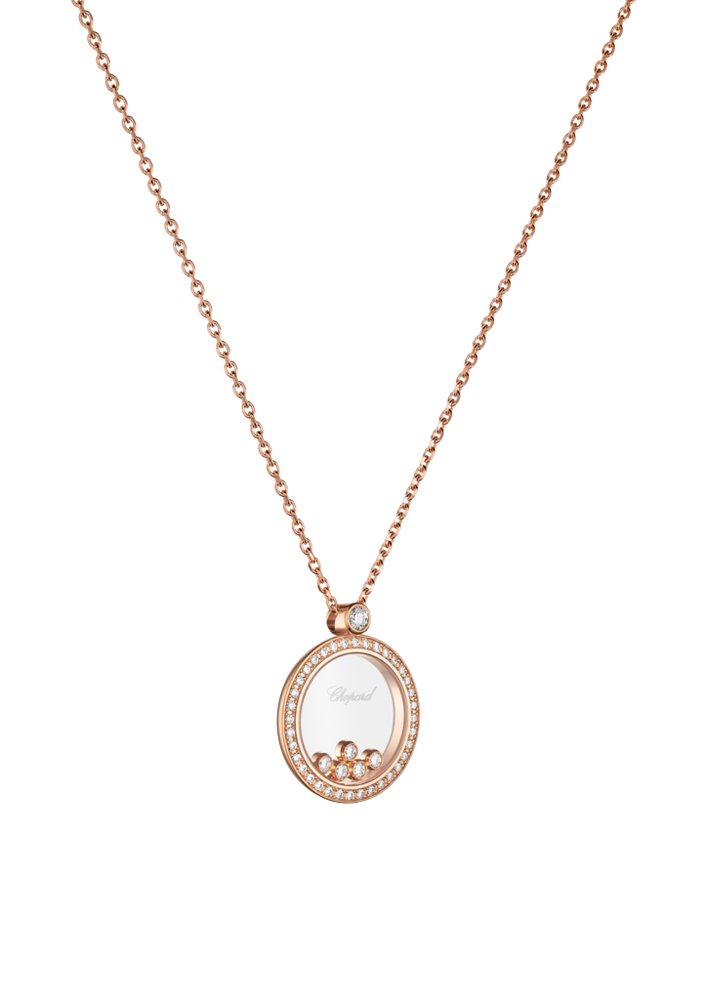 Chopard Happy Diamonds Icons Round Joaillerie Halskette mit Anhänger