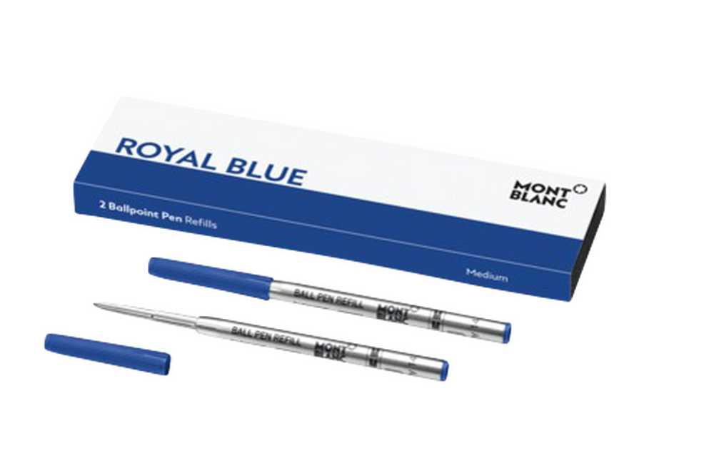 Montblanc 2 ballpoint pen refills (M), Royal Blue