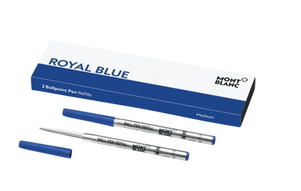 Montblanc 2 ballpoint pen refills (M), Royal Blue