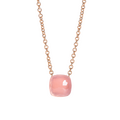 Pomellato Nudo Rosenquarz Halskette mit Anhänger