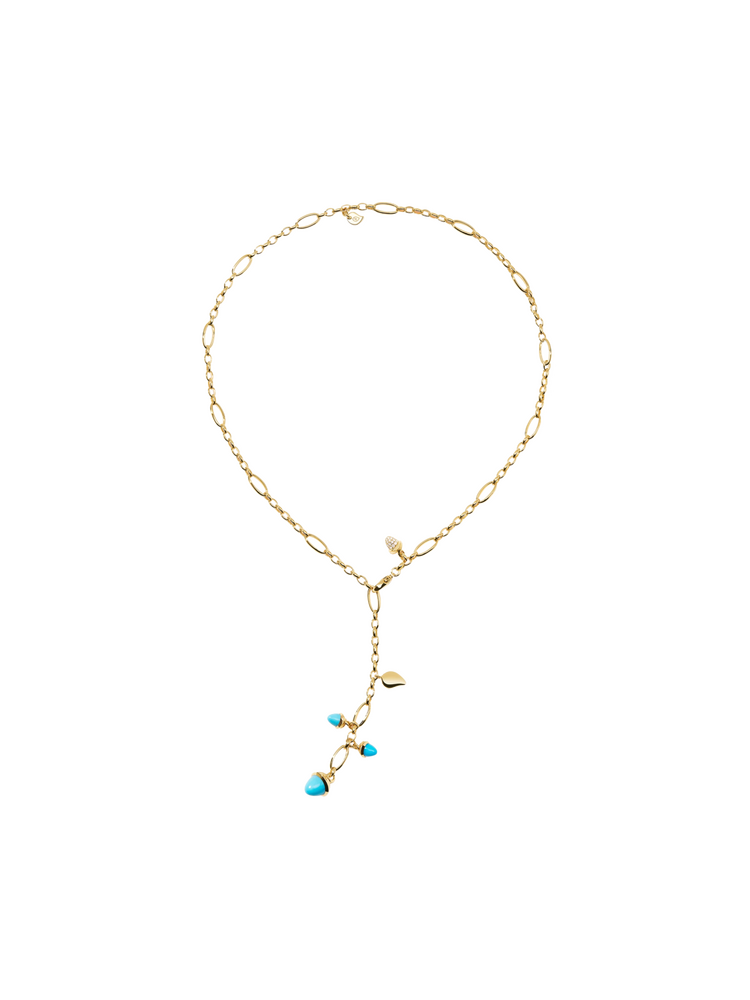 Tamara Comolli MIKADO Delicate Turquoise Necklace with Pendant