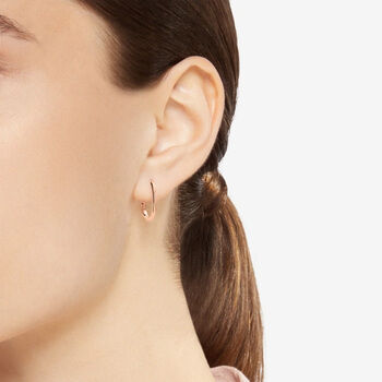 DHC4000 ESSEN 0009R 100 Dodo 9k rose gold essential hoop earring half pair a118ee65e1a2bca2d