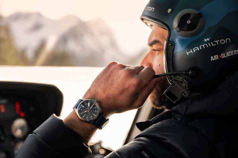 Hamilton Khaki Aviation Pilot Air Glaciers 42mm