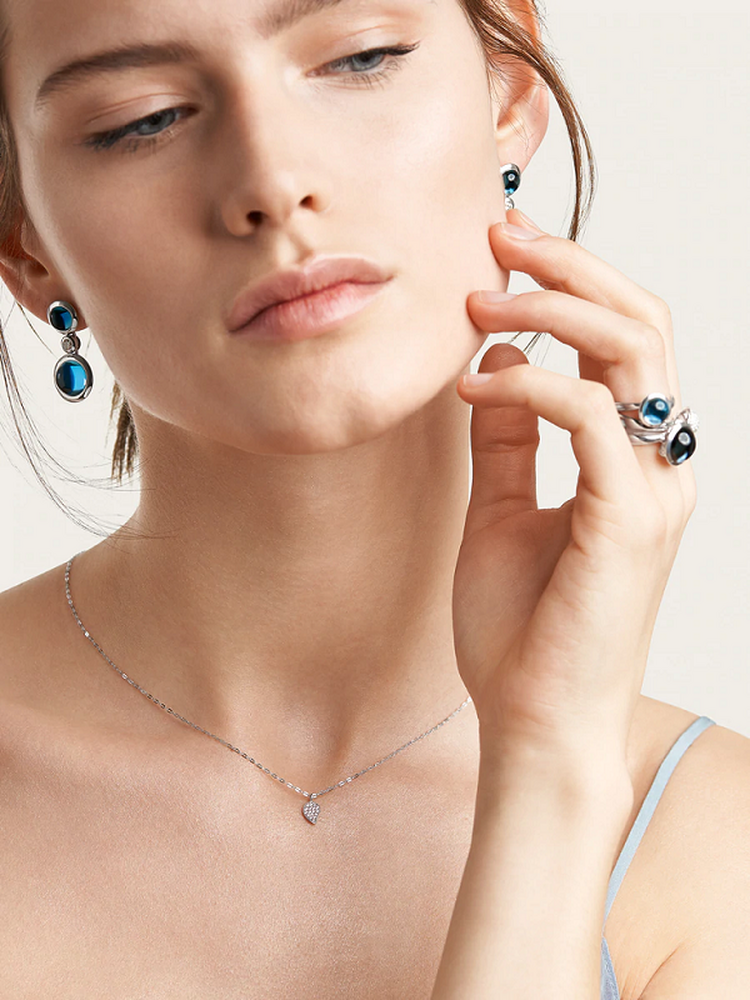 Tamara Comolli Signature Sparkle Chain Necklace with Pendant