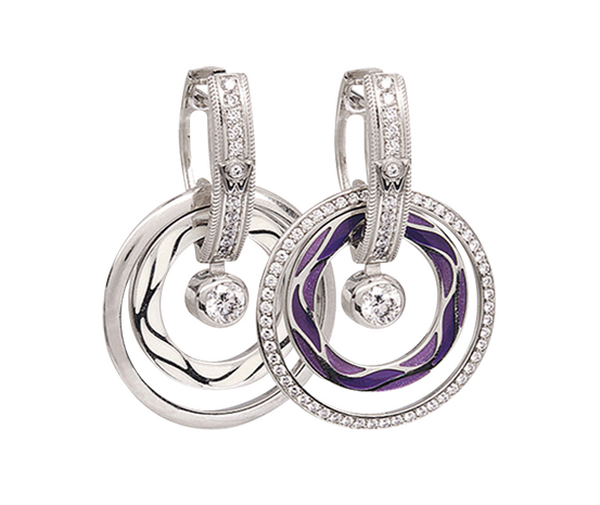 Wellendorff Purple Magic Earrings