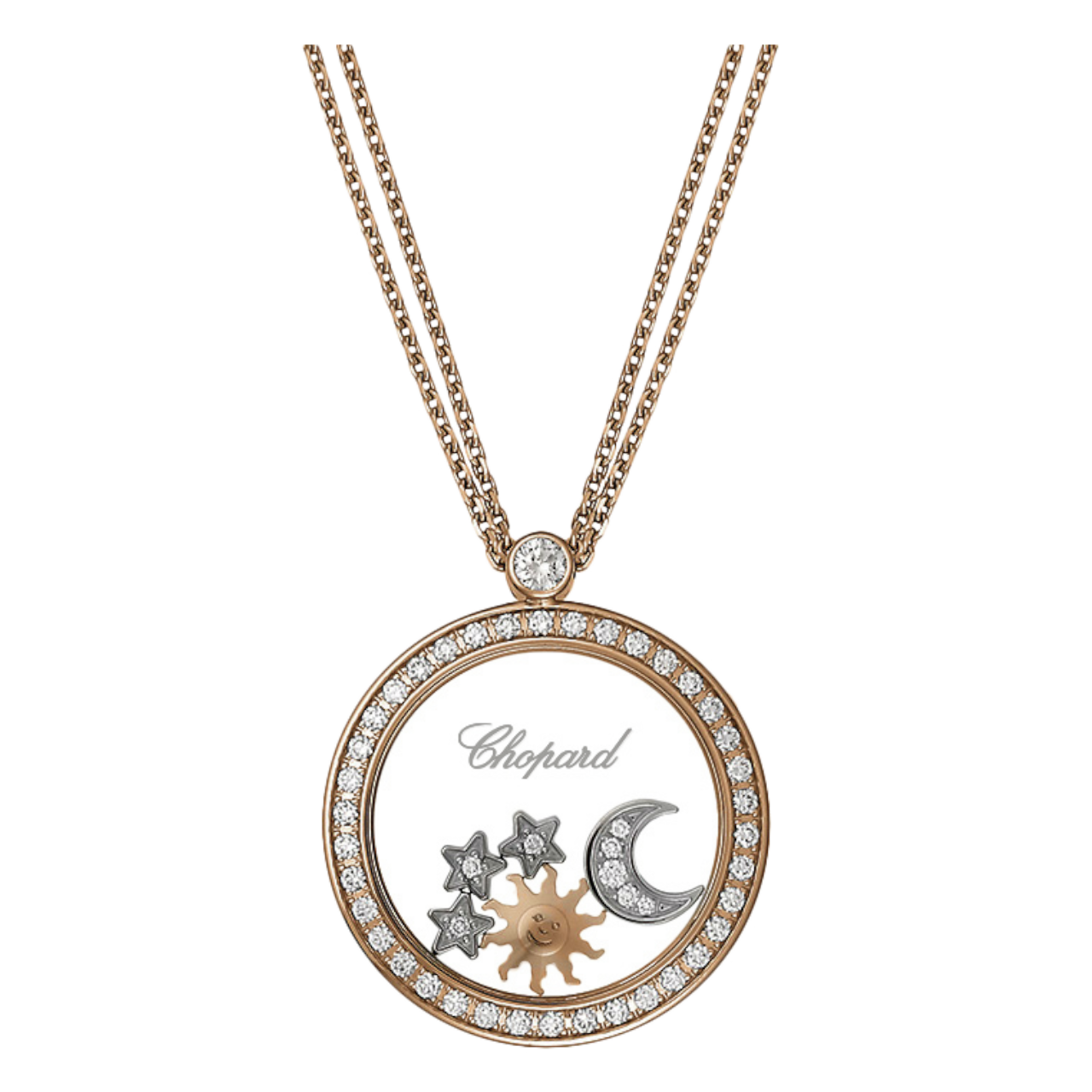 Chopard moon cheap and stars pendant