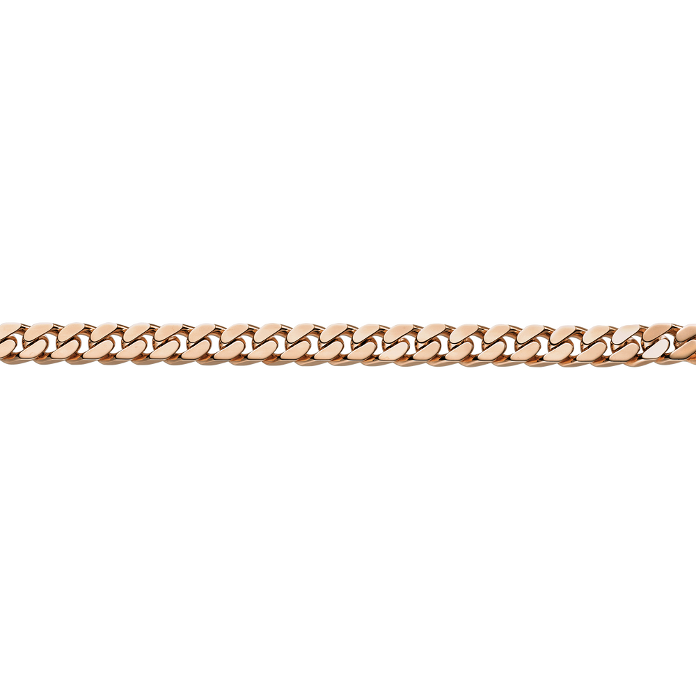 Brogle Selection Essentials curb chain 4-sided diamond 585 8mm