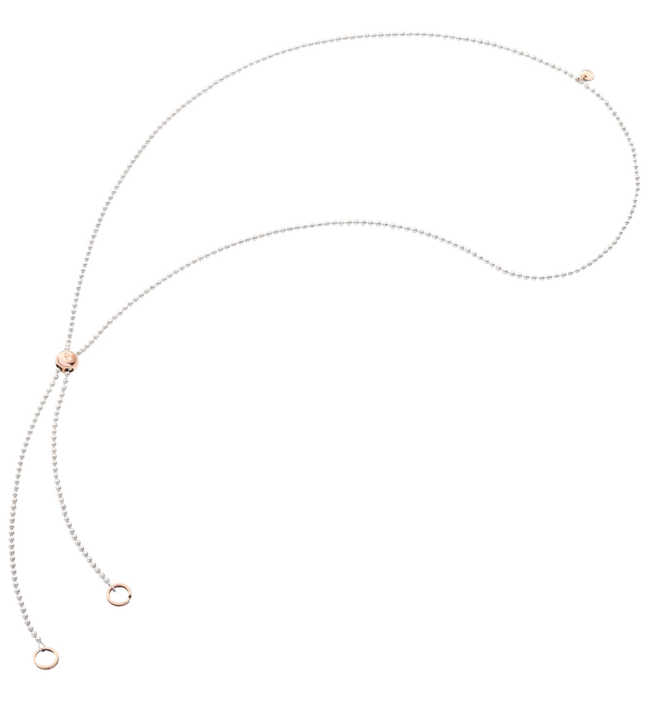 Dodo Bollicine with sliding nugget necklace