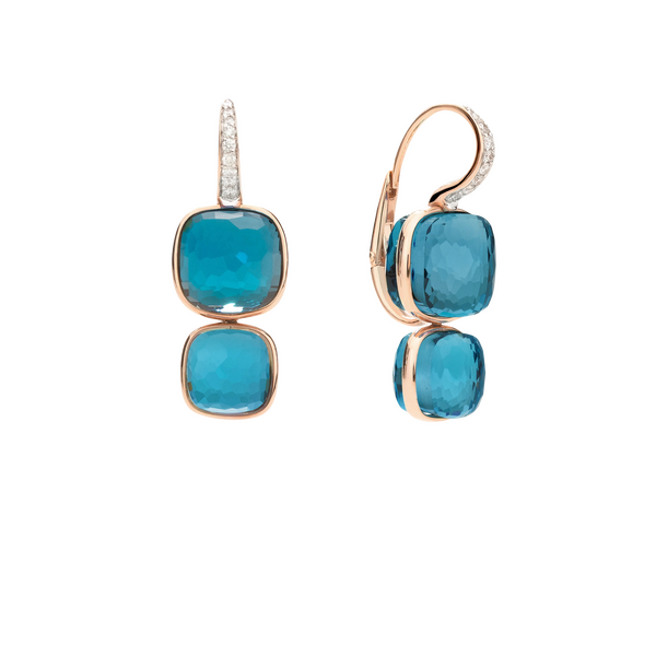 POC2025 O7WHR DB0TL 010 Pomellato nudo pendant earrings rose gold 18kt diamond blue london topaz a4c657b003ea897d6