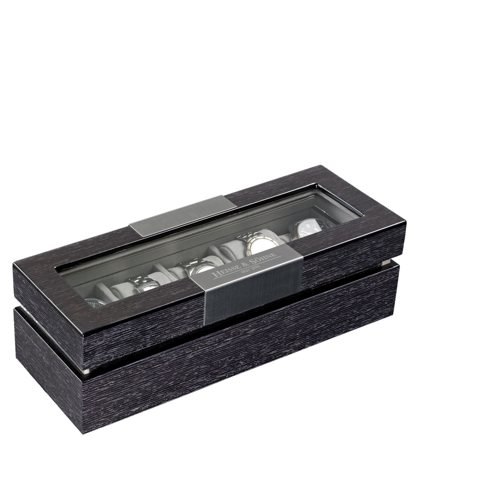 Heisse & Söhne watch box with viewing window Executive 5