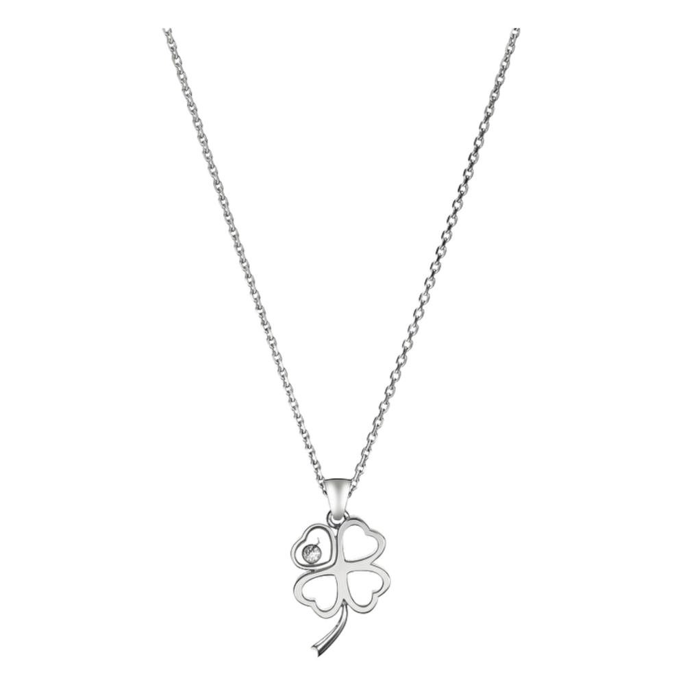 Chopard Happy Diamonds Good Luck Leaf charm necklace with pendant