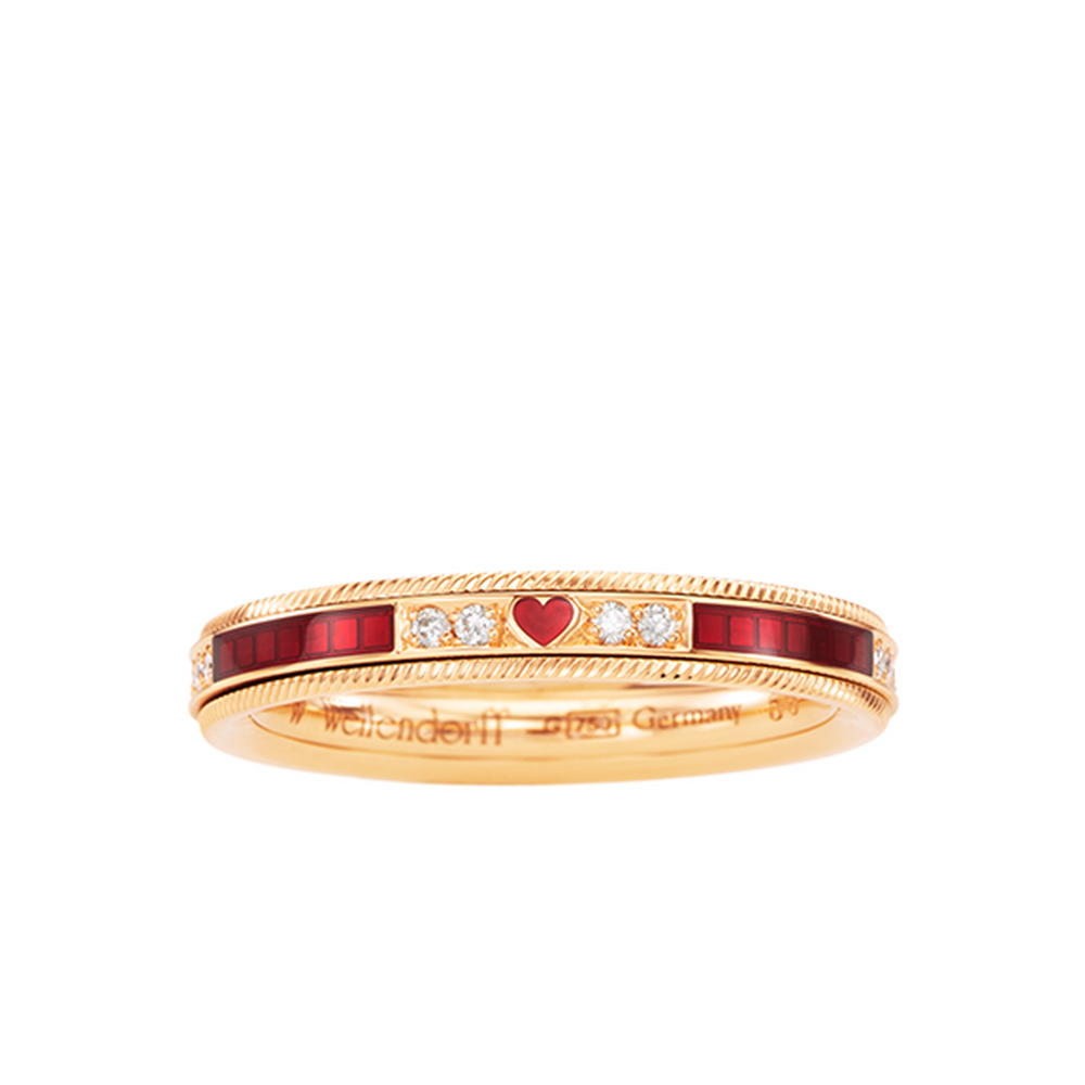 Wellendorff OUR DELIGHT. ROSE RED. ring