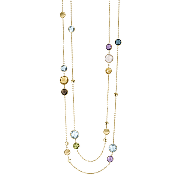Brogle Selection Felicity necklace with colored stones 585