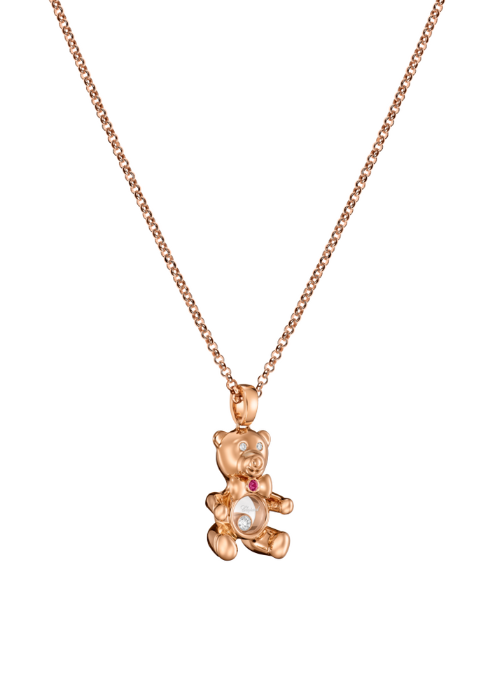 Chopard Happy Diamonds teddy bear necklace