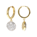 Bronzallure Golden hoop earrings