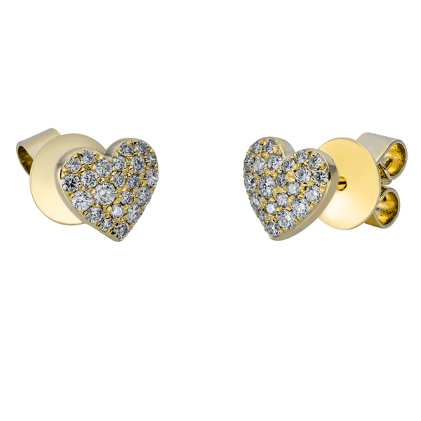 Brogle Selection Spirit heart stud earrings